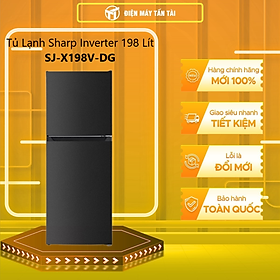 Tủ lạnh Sharp Inverter 181 Lít SJ-X198V-DG - HÀNG CHÍNH HÃNG - CHỈ GIAO HCM