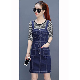 Đầm Yếm Jean Nữ Duyên Dáng