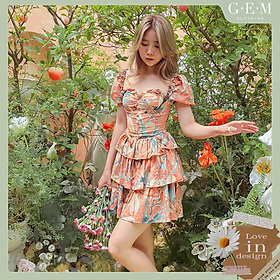 Đầm tầng hoa cam Carria dress Gem Clothing SP060620