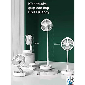 Mua QUẠT HS9: PHUN SƯƠNG - TỰ XOAY - REMOTE - 2 ĐÈN LEB - 2 CHẾ ĐỘ XOAY - 4 CẤP ĐỘ QUẠT - HẸN GIỜ TẮT - GẤP GỌN - TÍCH ĐIỆN