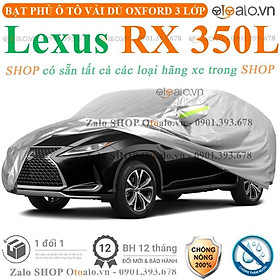 Bạt che phủ xe ô tô Lexus RX 350L 3 lớp cao cấp
