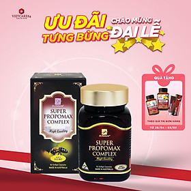 Viên Uống Keo Ong Úc Super Propomax Complex (60V) | Giúp tăng cường sức khỏe, nâng cao sức đề kháng - Nhập Nhẩu Chính Hãng