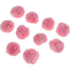 10 Set Fluffy Ball DIY 2.4Inch Soft Faux Fur Pompoms for Hat Keychain Ball Shoes Craft Accessories Gift Bag Charm Pendants