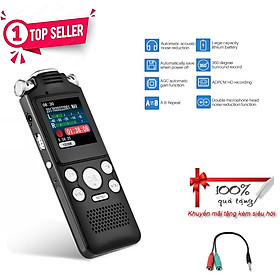 Hàng Chính Hãng - Máy Ghi Âm Kỹ Thuật Số 8822JA Bộ Nhớ 32GB Màn LCD Tốc Độ Ghi Âm 1536Kbps 3 Micro Thu Âm Siêu Nhạy Khoảng Cách Thu 50m Tự Động Ghi Âm Pin Trâu 15 Giờ Hỗ Trợ Đa Định Dạng MP3, WAV, APE, FLAC, WMA, ACC-LC, ACELP Kết Nối Đơn Giản - ROGTZ