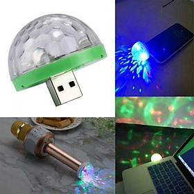 USB Đèn Led Vũ Trường 7 Màu Cảm Ứng Theo Điệu Nhạc