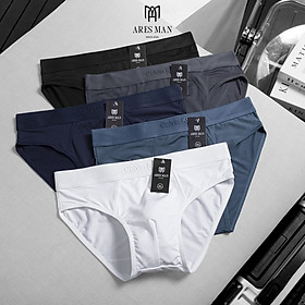 Combo quần lót nam, quần sịp nam chất thun lạnh kháng khuẩn co giãn 4 chiều phong cách nam tính - Ares Man - CB 5 TG CK07 - XL
