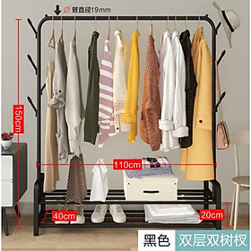 Mua Gía treo đồ quần áo  giày dép 1  2 tầng thông minh tiện lợi Siêu Rẻ-KCU01