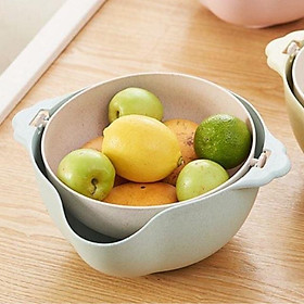 Rổ Rửa Rau Củ Quả 2 Trong 1 Tiện Lợi