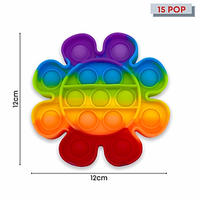 Pop It Fidget Toys Chất Liệu Silicon Hình Hoa Quả Bánh Kẹo Và Nhiều Hình Khác