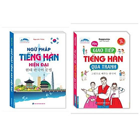 [Download Sách] Combo 2 cuốn học tiếng Hàn hiệu quả: Ngữ Pháp Tiếng Hàn Hiện Đại + Học Giao Tiếp Tiếng Hàn Qua Tranh