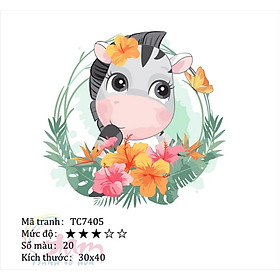 Mua Tranh sơn dầu số hoá tự tô màu Gam TC7405 căng sẵn khung