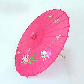 Mua Dù cán gỗ Nhật Bản - Màu hồng đậm