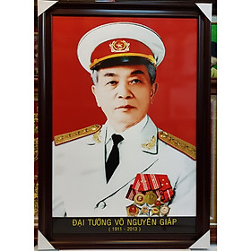 ẢNH CHÂN DUNG ĐẠI TƯỚNG VÕ NGUYÊN GIÁP -IN DẦU CAO CẤP