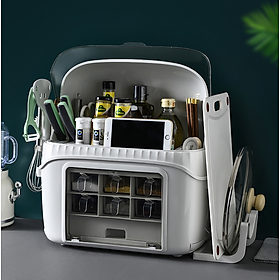 Mua Hộp đựng gia vị nhà bếp đa năng 2 tầng Multifunctional Premium Kitchen Seasoning Storage Box