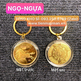 Móc Khoá Đồng Xu 12 Con Giáp Siêu Đẹp, Phong Thuỷ May Mắn - AnNhien