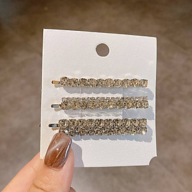 Kẹp tóc Đính đá lấp lánh Set 3 Korea Style