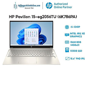 Hình ảnh Laptop HP Pavilion 15-eg2056TU 6K786PA i5-1240P | 8GB | 512GB | 15.6' FHD | Win 11 Hàng chính hãng