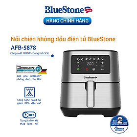 Nồi Chiên Không Dầu Điện Tử BlueStone AFB-5878 (5,5 Lít) - Hàng Chính Hãng