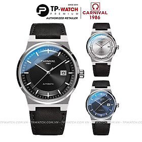 Đồng Hồ Nam Dây Da Carnival 8092G-VT-DD Automatic - Kính Sapphire - Size 42mm - 3 Màu