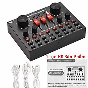 Mua Mic Thu Âm Aqta AQ220 và Sound Card V8S Auto-tune  Bluetooth  8 Chế Độ Chỉnh Âm- Trọn Bộ Mic Livestream đã Có Thể Ghi Âm