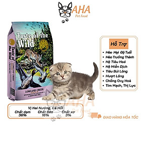 Thức Ăn Cho Mèo Tai Cụp - Taste Of The Wild Bao 500g - Thức Ăn Cho Mèo, Vị Cá Hồi, Rau Củ Quả, Trái Cây Tự Nhiên