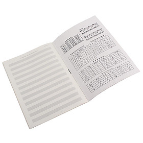 Blank Music  Exercise Writing  - Staff Notebook 32