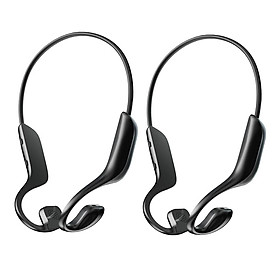 2x Bone Conduction Headphones Waterproof Sports Running Earphone Microphone New