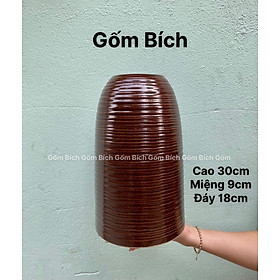 Mua Bình Hoa Lọ Hoa Gốm Dáng Chuông Nhỡ Men Hỏa Biến Gốm Sứ Bát Tràng