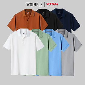 Áo Polo Nam cổ bẻ TSIMPLE thun có cổ tay lỡ vải cá sấu cotton phong cách trẻ trung, chuẩn form, nhiều màu