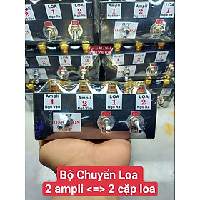 Mua Hộp Chuyển 2 Ampli ra 2 Cặp Loa - Hộp chia Loa 2 cặp Loa dùng với  1 hoặc 2 ampli đều được.
