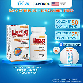 Viên Uống Bổ Gan Giải Độc Gan Faroson Liver 9 hộp 30 viên