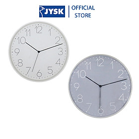 Đồng hồ treo tường kim trôi JYSK Brondby nhựa màu