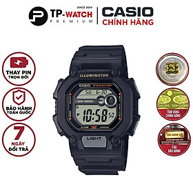 Đồng Hồ Nam Dây Nhựa Casio Standard W-737HX-1AVDF Chính Hãng - W-737HX-1A Pin 10 Năm