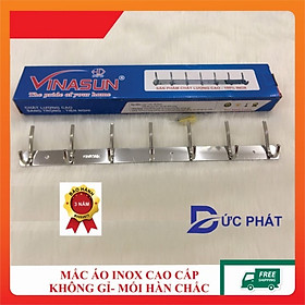 Mắc áo inox không gỉ, móc treo quần áo gắn tường