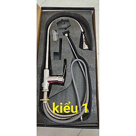 Mua Vòi rửa bát nóng lạnh dây rút inox  cao cấp sáng bóng  sang trọng có nút điều chỉnh ( ảnh thật)