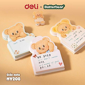 Giấy Nhắn Deli Gấu Bơ HY208