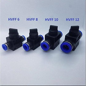 Mua Van khóa khí nhựa  2 đầu dây hơi 6mm 8mm 10mm 12mm  HVFF6 HVFF8 HVFF10 HVFF12