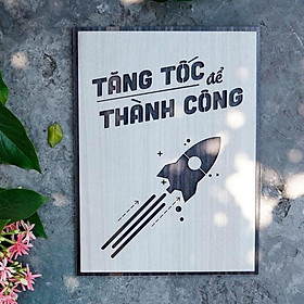 Tranh động lực CARINA T026- Tăng tốc để thành công