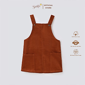 Chân Váy Yếm Bé Gái Chất Liệu Vải Nhung Tăm Cao Cấp - CHLOE PINAFORE DRESS