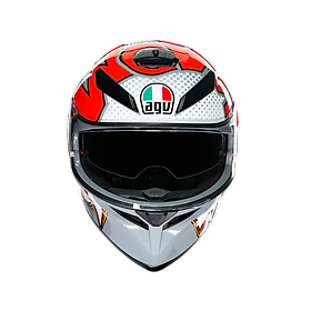 Nón Bảo Hiểm Fullface - AGV K3 SV BUBBLE GREYWHITERED