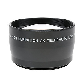 55 Mm Telephoto Lens with 2x Magnification for Canon Nikon  DSLR