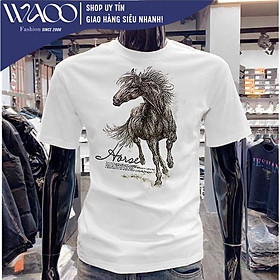 Áo Thun Nam, Có Bigsize Từ S Đến 8XL, Vải Cotton Cao Cấp, Mặc Mịn Thoáng Mát - Thời Trang Waoo, Mẫu ATNN221