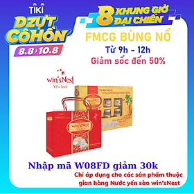 Nước Yến Sào win'sNest Nhân Sâm (6 Lọ x 70 ml / Hộp) thích hợp cho người lớn và người bệnh trong quá trình hồi phục sức khỏe