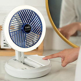 Mua Quạt điện nạp sạc kiêm đèn bàn di động có thể gập lại Collapsible Design