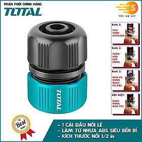 Bộ 5 khớp nối 1/2in dùng cho máy xịt rửa, tưới cây TOTAL THHCS05122 - Có tách lẻ, Chất liệu nhựa ABS - Tốc độ 247