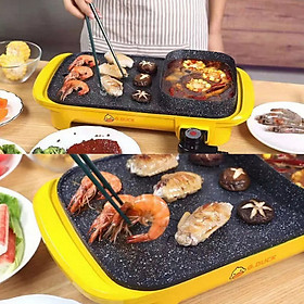 Mua Bếp Lẩu Nướng Điện 2 Trong 1 Chống Dính
