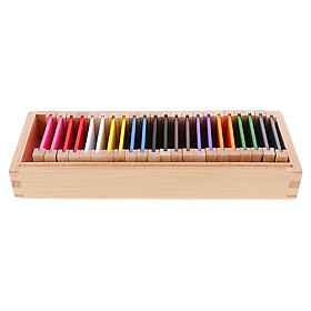 Montessori Sensorial Vật Liệu Học Màu Hộp đồ Chơi Giáo Dục Trẻ Em