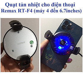 Mua Sò lạnh điện thoại Quạt tản nhiệt LED RGB cho điện thoại Remax Fonfan Series RT-F4 _ Hàng chính hãng