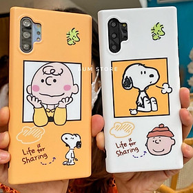 Ốp Lưng Dẻo SNOOPY Cho Dòng Samsung Galaxy Note 10 plus / Note 10 / S10 plus / S10 / Note 9 / Note 8 / S9 Plus