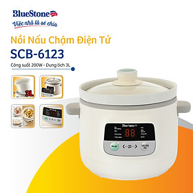 Nồi Nấu Chậm BlueStone SCB-6123 - 3 lít - 200W - Bảo hành 2 năm - Hàng chính hãng